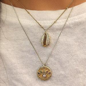2019   Necklaces Fashion Eye Gold New Seasons