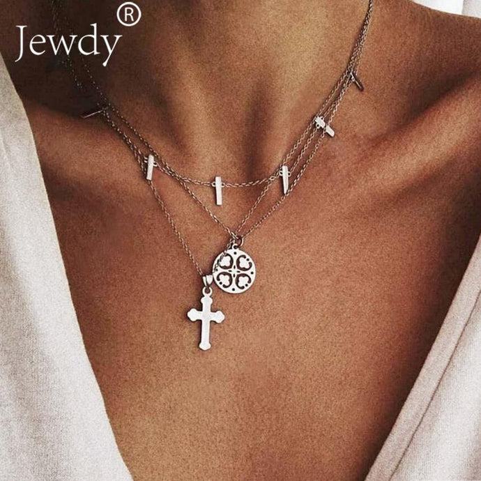 Chain Necklace Set Cross The Best For Woman